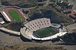 Aerial view of Sun Bowl Stadium and Kidd Field