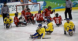 Sledge hockey or "sled hockey" (now called "Para ice hockey") is the only hockey sport on ice created exclusively for participants with physical disabilities.