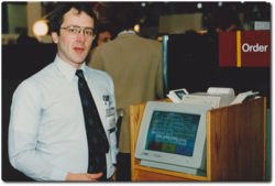 In 1986, Gene Mosher introduced the first graphical point of sale software.