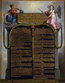 The French Declaration of the Rights of Man and of the Citizen (1789) guarantees freedom of religion, as long as religious activities do not infringe on public order in ways detrimental to society.