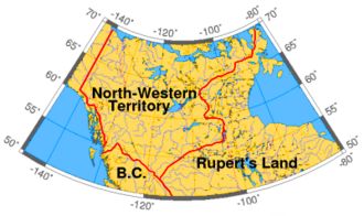 From the early 19th century to 1870, the areas that made up the Yukon were administered by the Hudson's Bay Company as the North-Western Territory.