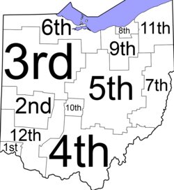Judicial districts map