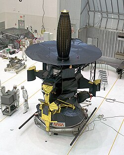 Galileo in preparation for mating with the rocket, 1989