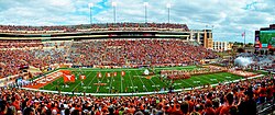 Darrell K Royal–Texas Memorial Stadium, home of Texas Longhorns football