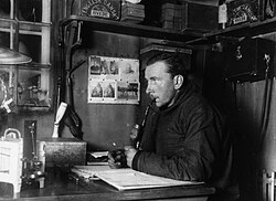 Alfred Wegener in Greenland in the winter of 1912–13