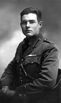 Ernest Hemingway in World War I uniform