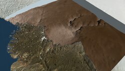 The Hiawatha impact crater in Greenland is buried under more than a kilometre of ice