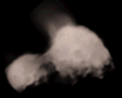 Halley as seen from Vega 2