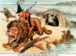 Wolseley in a political cartoon c. 1885