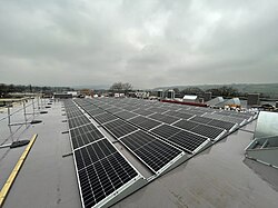Greencap Energy solar array on NHS hospital in Keighley, England