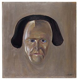 Schoenberg painted Mahler's portrait in 1910.