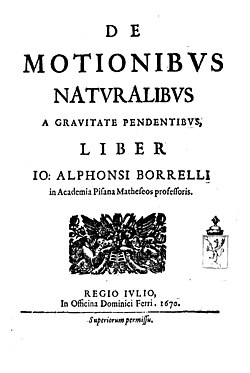 De motionibus naturalibus a gravitate pendentibus, 1670