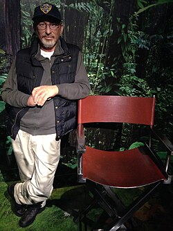Waxwork of Spielberg at Madame Tussauds, London