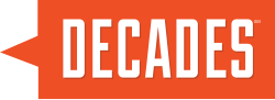 Decades logo, used from January 13, 2015, to March 27, 2023