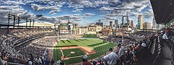 Comerica Park, home of the American League Detroit Tigers