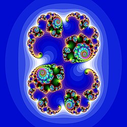 Fractal with a scaling symmetry and a central symmetry