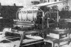 First steam press used by the Oregonian, installed in 1862 (more than a year after the advent of a daily edition), and used until 1871. Subsequently used by the Hillsboro Argus until at least 1911.[13]