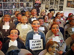 Ventriloquist figures at the museum