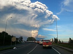 April 2015, subplinian eruption of Calbuco