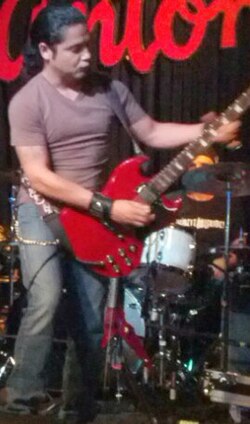 Chris Pérez (pictured in 2012) and Selena began a relationship, despite her father's disapproval