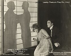 Edith Hardy (Fannie Ward) and Hishuru Tori (Sessue Hayakawa) in The Cheat (1915)