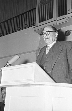 Karl Barth, often regarded as the greatest Protestant theologian of the 20th century[197][198]