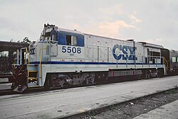 CSX 5508 ready to put an office car on the Silver Meteor