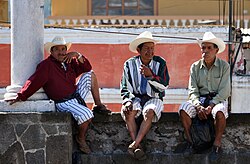Tz'utujil men in Santiago Atitlán