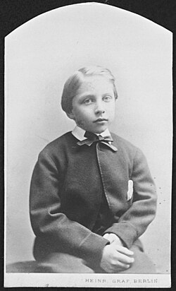 Wilhelm in 1867, aged 8