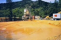 Acid leaching caused by sulfide ore mining