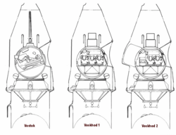 Korolev modified the one-person Vostok capsule into carrying three people, or two plus an airlock for spacewalk capability.