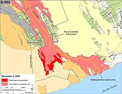 USGS map of 2008 lava flows