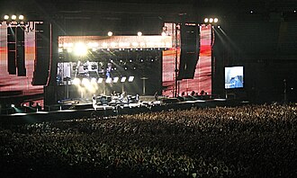 The Police (pictured on stage in the Stadio Delle Alpi, Turin in 2007) are known for their stadium rock.