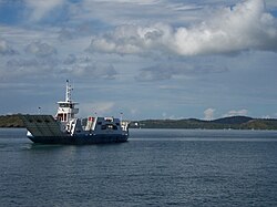 The ferry between Dzaoudzi and Mamoudzou