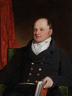 John Quincy Adams, painted above in 1816 by Charles Robert Leslie, was an early proponent of continentalism. Late in life, he came to regret his role in helping U.S. slavery to expand, and became a leading opponent of the annexation of Texas.