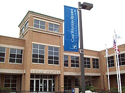 The Veale Athletic Center, which houses much of the Case Western Reserve University athletic and Physical Education departments