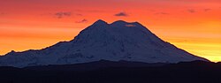 Mount Rainier sunset