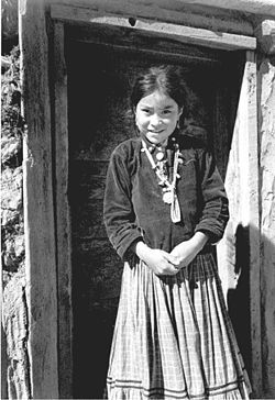 Navajo girl Canyon de Chelly, (1941) Ansel Adams