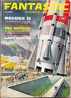 Fantastic (Oct. 1961). Cover art by Schomburg