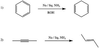 Reduction reactions using sodium in liquid ammonia