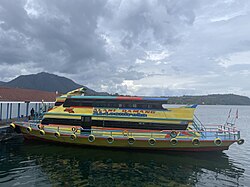 Ferry boats on Lake Toba