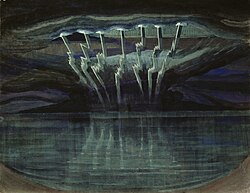 Lightning by Mikalojus Konstantinas Ciurlionis (1909)