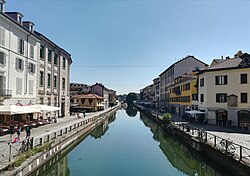 Navigli, a system of interconnected canals in and around Milan, dating back to the Middle Ages