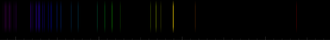 Color lines in a spectral range