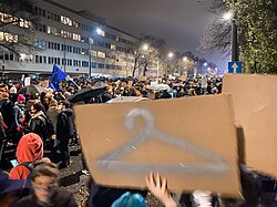 In October 2020, protests break out following changes to abortion laws in Poland.