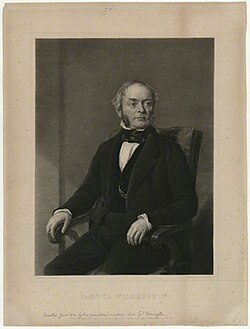 Samuel Wilderspin, one of the founders of preschool education. 1848 engraving by John Rogers Herbert.