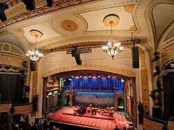 View of the proscenium arch