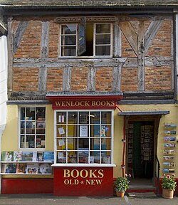 Bookshop in Much Wenlock, UK.