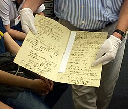 Ohm's law in Georg Ohm's lab book