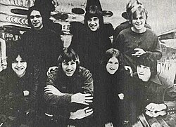 Chicago Transit Authority circa 1969 (left to right: Parazaider, Seraphine, Kath, Pankow, Loughnane, Cetera, Lamm)
